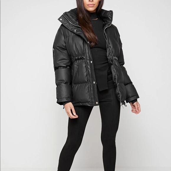 Maniere de Voir Jackets \u0026 Coats | Maniere de Voir Belted Puffer Coat | Color: Black | Size: M | Haha2120's Closet